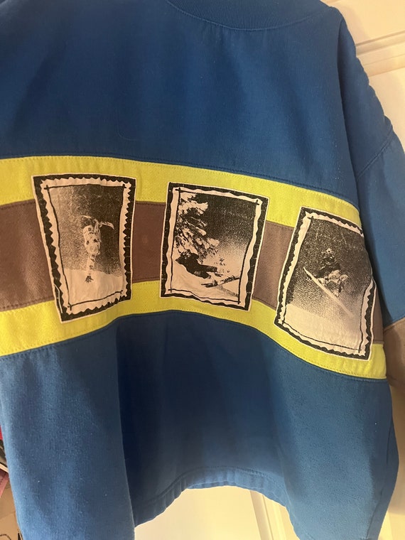 Vintage big kids snowboarding sweatshirt - image 2