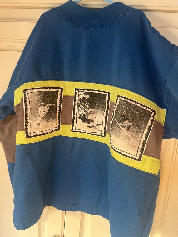 Vintage big kids snowboarding sweatshirt - image 3