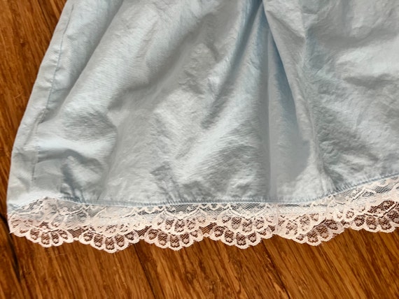 Vintage girls baby blue lace flutter sleeve dress… - image 4