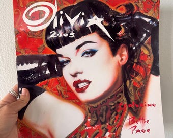 Vintage Olivia 2005 Bettie Page Calendar