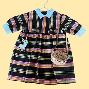 Vintage 70s fall dress by Sears tagged 6 runs small