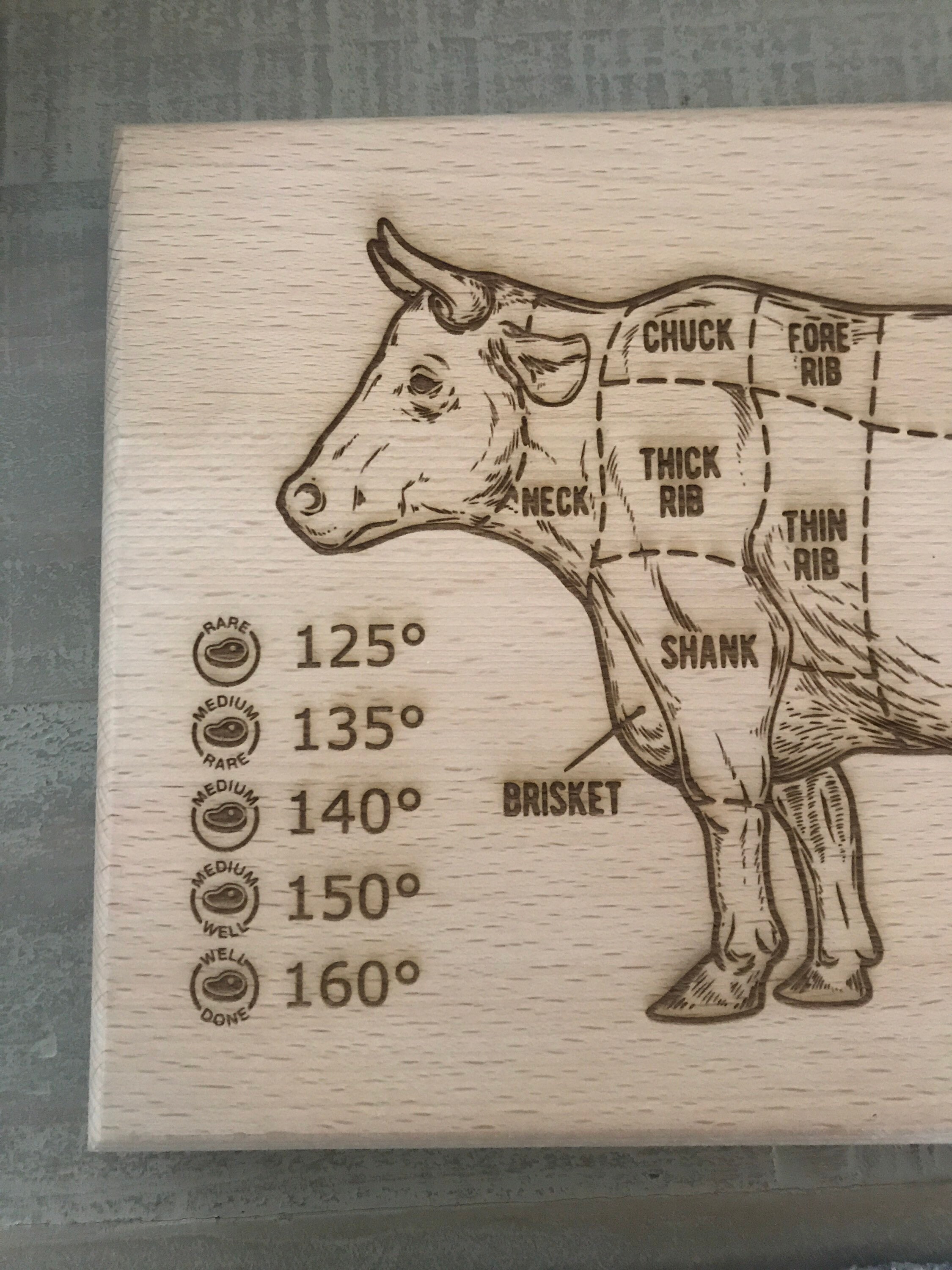 Custom Cutting board BBQ Meat Red Meat Cutting Board Kitchen Etsy