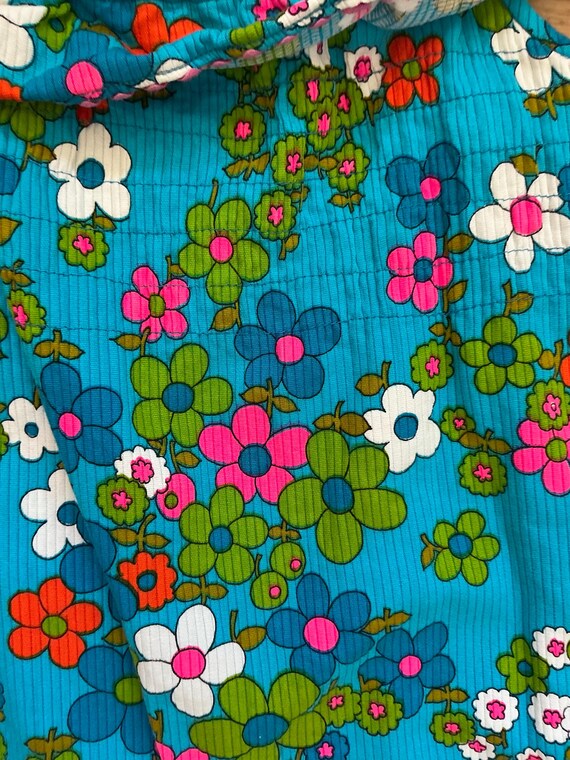 Vintage Handmade Flower Power adult Dress - image 2