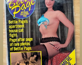 Vintage 1983 Bettie Page Magazine