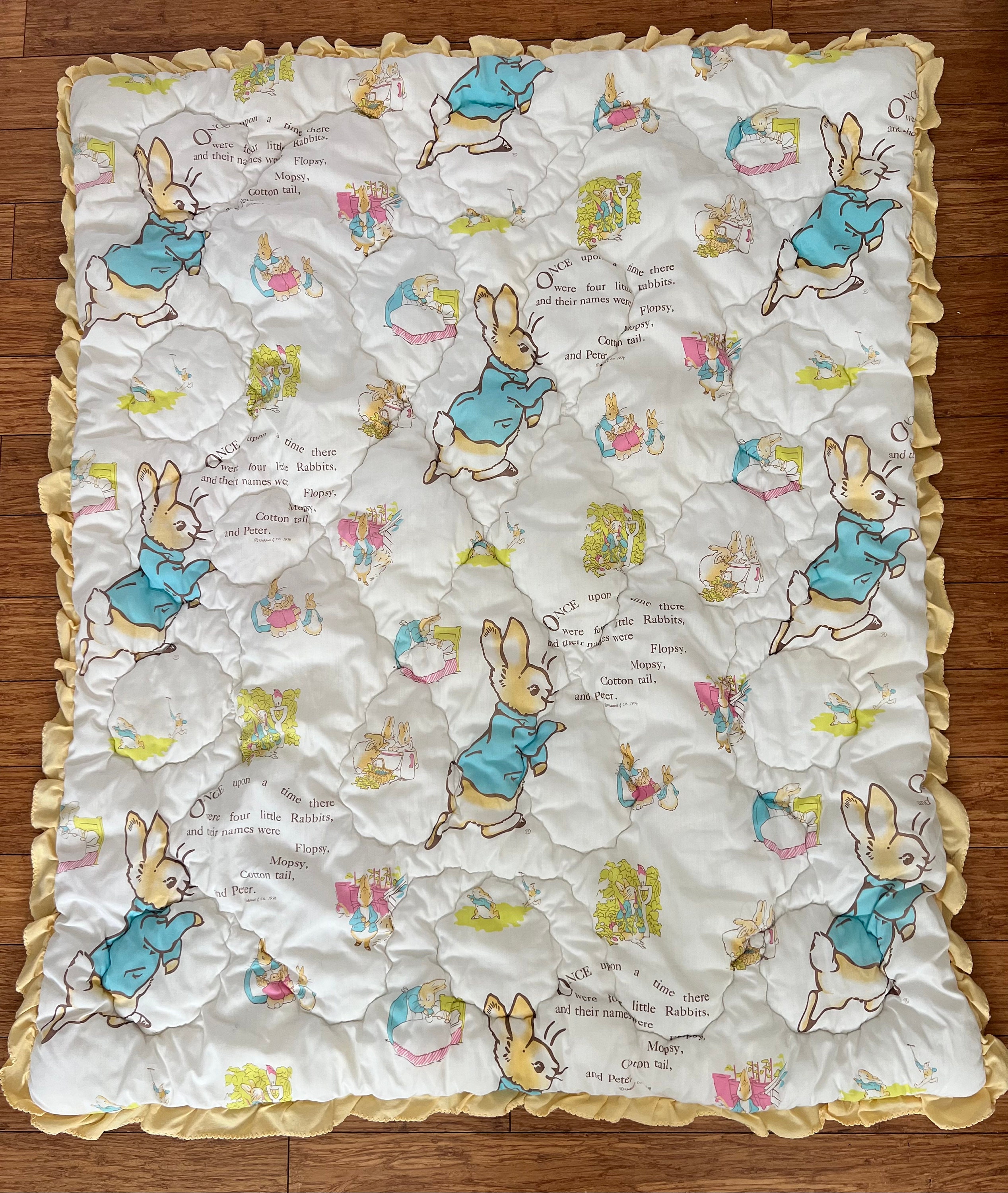 Vintage peter rabbit blanket hotsell