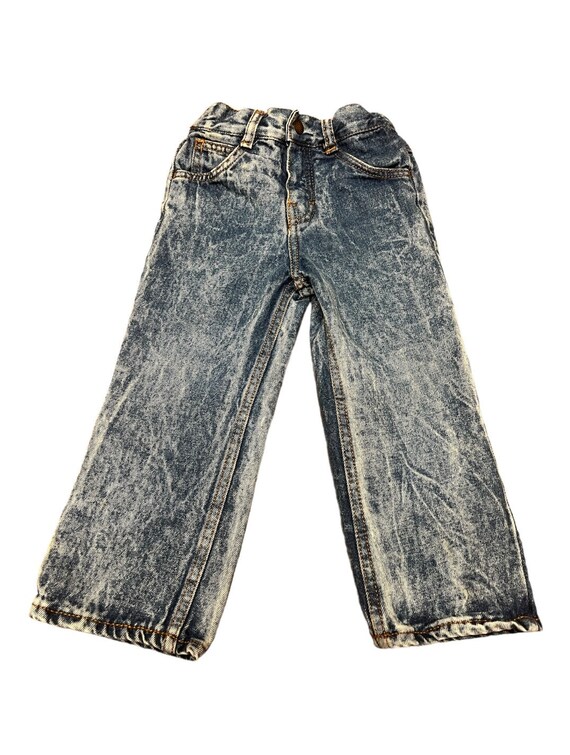 Vintage kids acid wash stone wash jeans tagged 3T