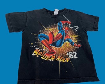 Vintage kids Spider Man Marvel tee tagged 6/7