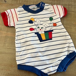 Vintage HealthTex romper teeshirt romper tagged 3 months