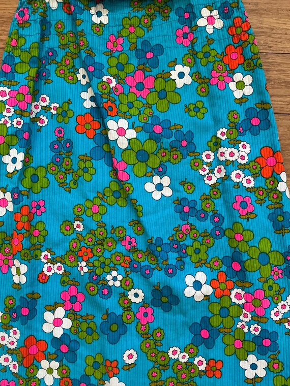 Vintage Handmade Flower Power adult Dress - image 6