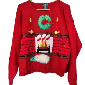 Vintage adult Christmas sweater adult medium