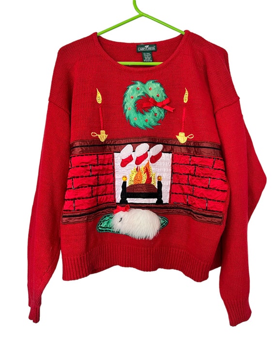 Vintage adult Christmas sweater adult medium