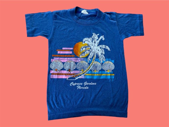 Vintage Florida tropical tee tagged kids 10-12 runs smaller
