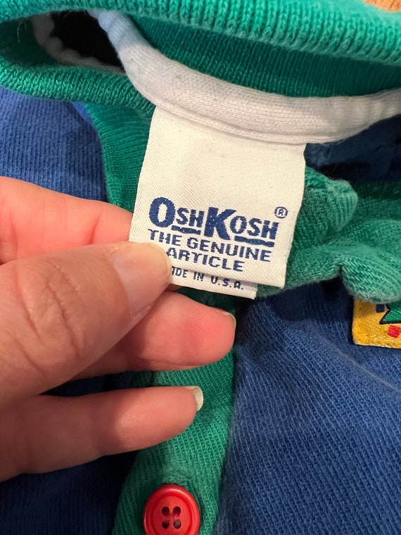 Vintage Oshkosh Bgosh collared sweatshirt tagged … - image 9
