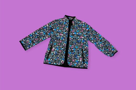 Vintage handmade big kids quilt floral coat