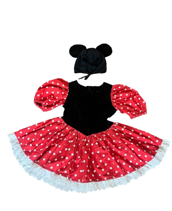 Vintage toddler handmade Minnie Mouse Costume 3T