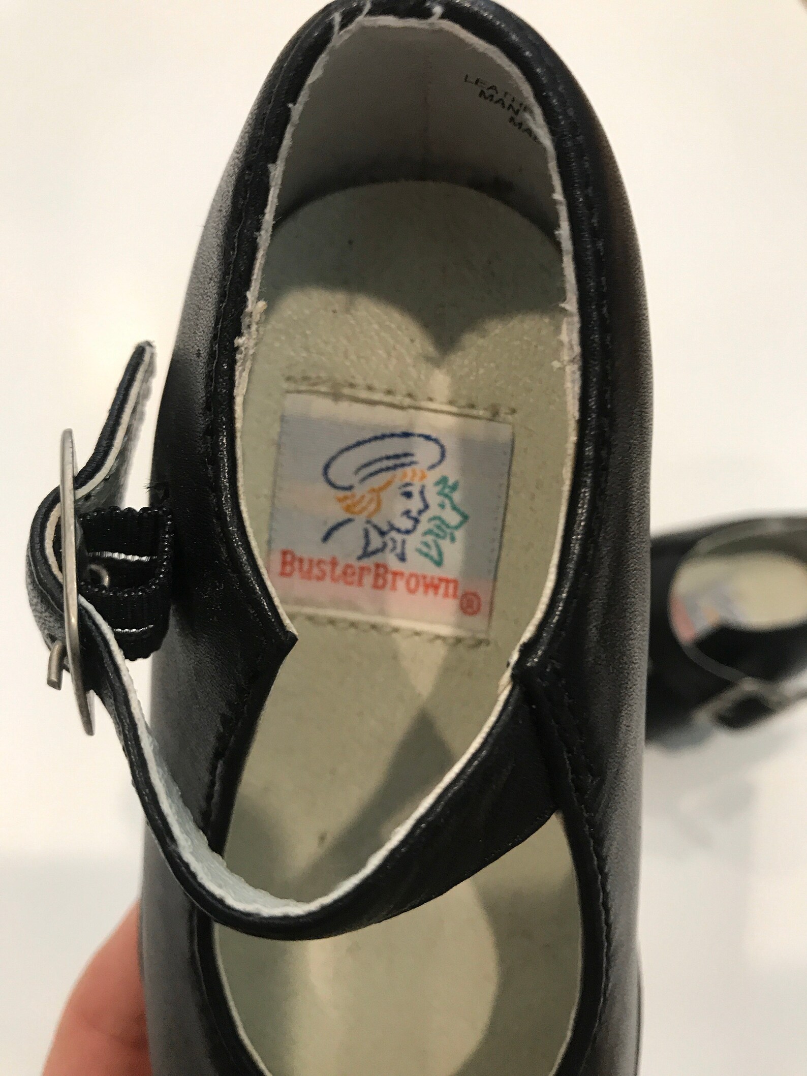 Vintage Buster Brown Black Leather Mary Jane Shoes Toddler Etsy