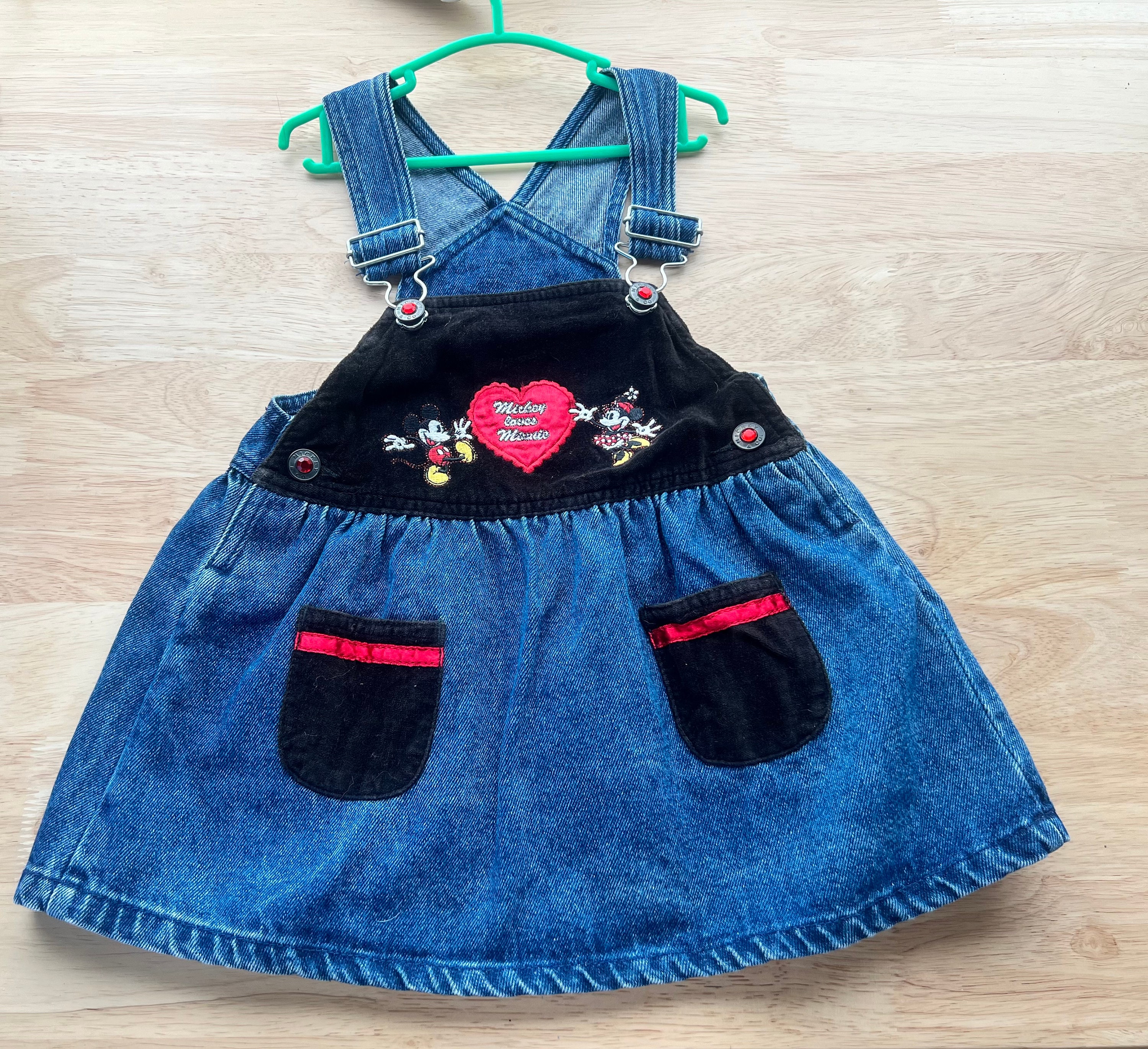 white christmas dresses Mickey Mouse Overalls Light Blue Jean / 6-12 Months main image 1
