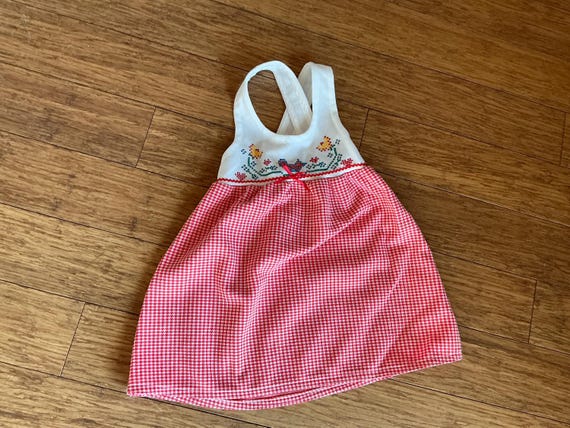 Vintage Carters Toddler patchwork style dress tun… - image 1