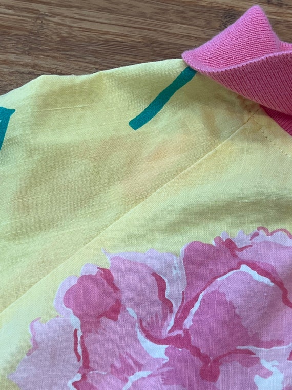 Vintage floral healthTex polo top tagged 2T - image 4