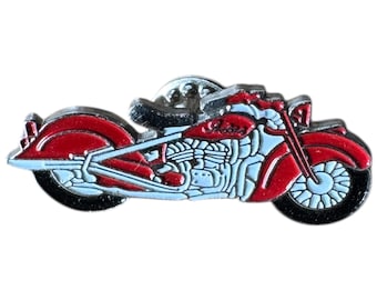 Pin esmaltado de motocicleta india vintage