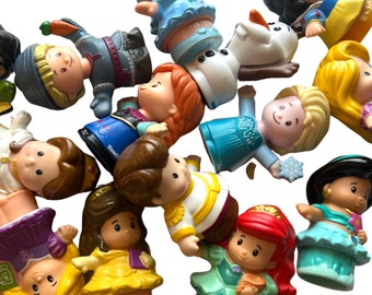 Fisher Price Little People Disney Princess Figures, Seven Dwarfs, Sven, Flounder, Olaf and Talkers You Choose