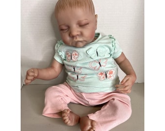 Muñeca bebé reborn Aori Lifelike de 20 pulgadas, ultra realista, niña recién nacida durmiendo...