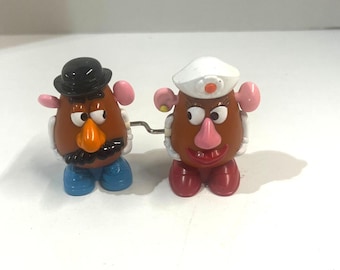 Disney Toy Story 2 Mr Mrs Potato Head Wind up Toy Figure Mcdonalds Vintage