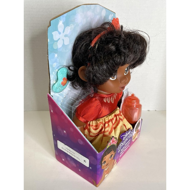 Lalka Disney Princess Baby MOANA 12" z tiarą, butelką i smoczkiem zdjęcie 8