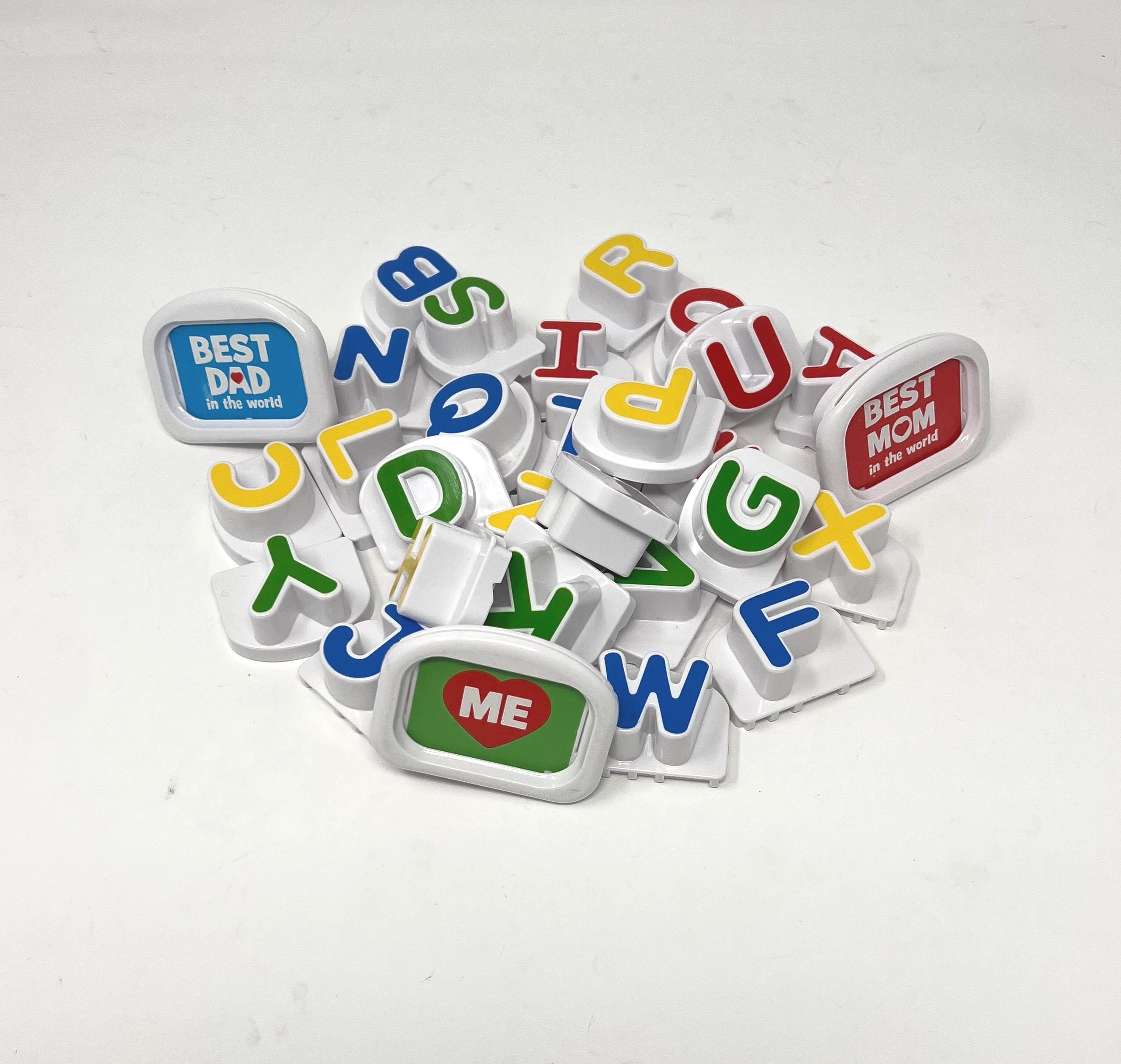 Lettres magnétiques majuscules minuscules ABC en m... - Grandado