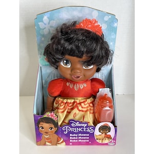 Lalka Disney Princess Baby MOANA 12" z tiarą, butelką i smoczkiem zdjęcie 1