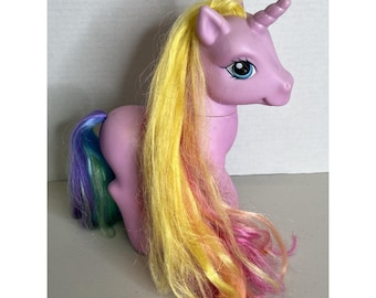 My Little Pony G3 RARITY Kryształowa Księżniczka Długie Tęczowe Włosy Różowy Jednorożec 2005