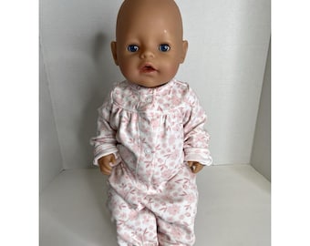 Zapf Creation BABY BORN Doll With Adorable Blue eyes & Pink Floral Outfit