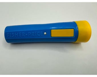 Vintage 1080er Fischer-Price-Taschenlampe. Funktioniert
