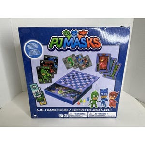 Juego de mesa y cartas PJ Masks 6 en 1: Damas, Rummy, Go Fish, Memoria, Dominó