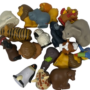 YOU CHOOSE Fisher Price Little People Jungle Animal, ZooTalkers, Farm Elephant Giraffe Cow Lion Turkey Ape Polar Bear Penguin Tiger Parrot
