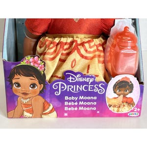 Lalka Disney Princess Baby MOANA 12" z tiarą, butelką i smoczkiem zdjęcie 2