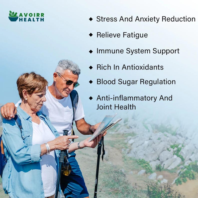 アヴォアヘルス免疫サポートカプセル – アシュワガンダ、アムラ、ターメリック配合（植物性カプセル60粒） 画像 4
