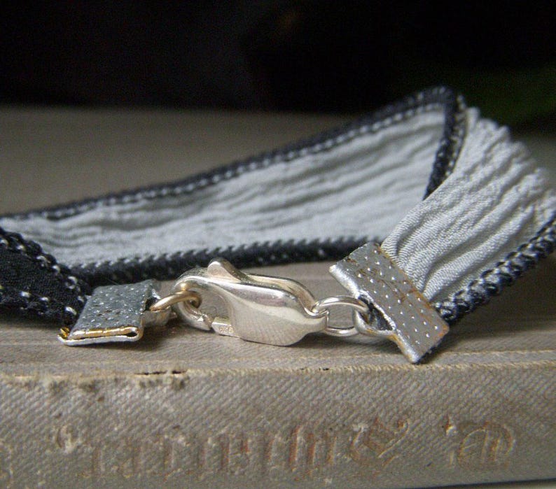 Rainbow Moonstone Pendant Necklace, Handdyed Silk Ribbon, Large Oval