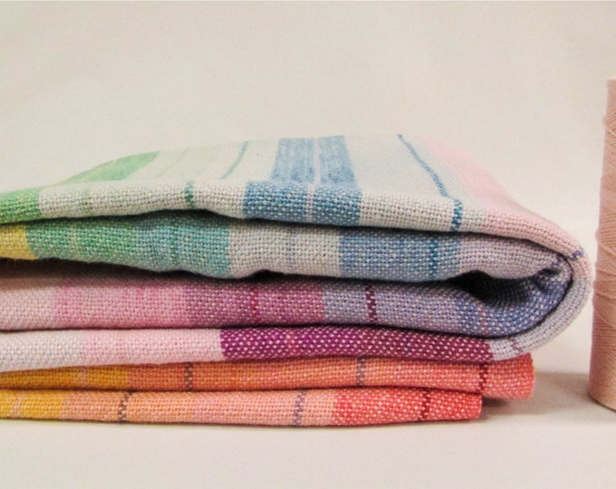 2 Meter, bright Rainbow, Handwoven KIN Cloth, Handmade KIN Fabric - Etsy