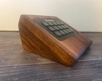 Stream Deck MK1 Walnut Stand | Premium Wooden Dock for Elgato Stream Deck | Handmade Desk Setup Accessory | Streamer Gift