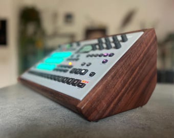 Elektron   Analog  Rytm MKII & Analog  Four MkII Stand | Walnut Studio Stand | Handmade Italy