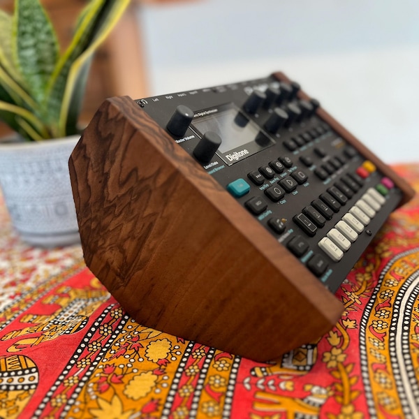 Elektron Digitone mk1 mk2  Stand | Digitakt 1 and 2 Stand | Syntakt and Analog Heat Stand | Walnut Wood | Decksaver Ready