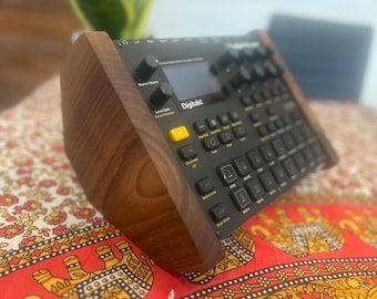 Elektron Digitakt MK1 MK2 stand | Handmade Synth Stand | Walnut Stand | Decksaver Ready