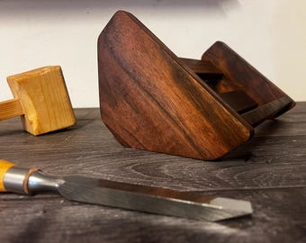 Elektron Tonverk Stand | Black Walnut Wood Stand | Handmade Desktop Synth Stand | Made In Italy I Premium Wooden Music Production Accessory