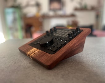 Loupedeck CT Stand – Handmade Black Walnut Wood