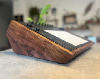 Ableton Push 3 Stand | Walnut Wooden Studio Stand | Desktop Music Production Accessory | Handmade in Italy | Ergonomic Angle Stand
