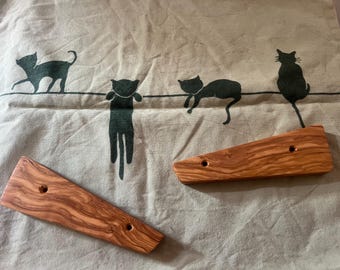 Paneles de madera con virus A