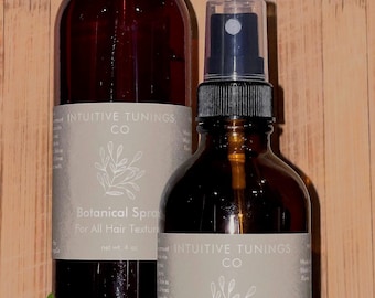Botanical Hair Growth Herbal Spray - Rosemary, Cloves, Hibiscus, and more! 100% Natural
