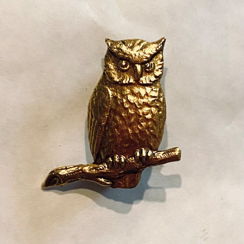 Vintage Owl Brooch Etsy