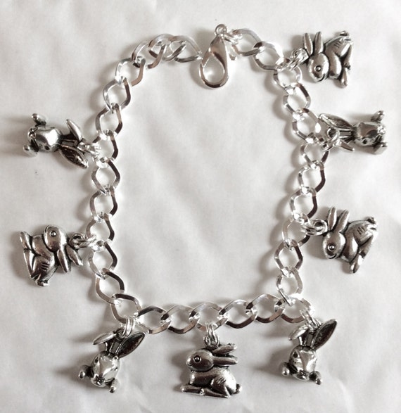 Rabbit charm bracelet best sale